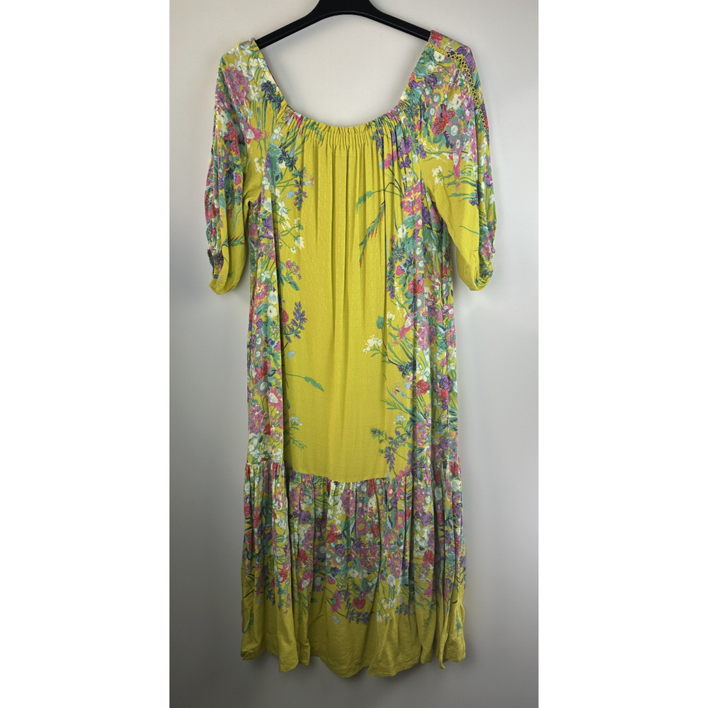 by Anthropologie Eliora Off the shoulder Floral Maxi Dress Small *Missing Belt - Picture 14 of 14